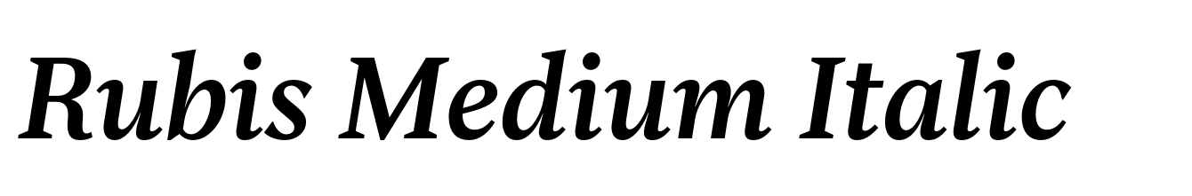 Rubis Medium Italic